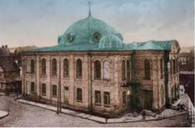 בית הכנסת הגדול בביאליסטוק שנשרף עי הגרמנים