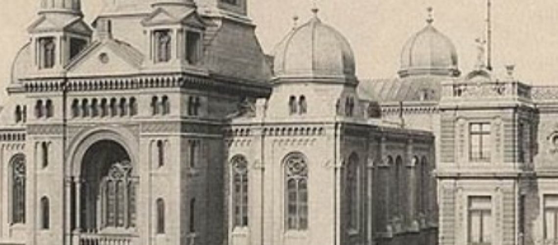 בית הכנסת של לודז' הנשרף עי הגרמנים